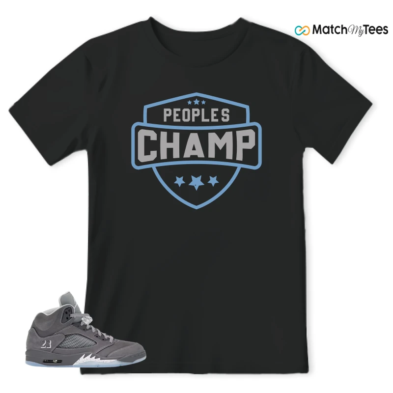 NIKE AIR JORDAN 5 RETRO WOLF GREY 2026 SNEAKER Matching Tees t-shirt