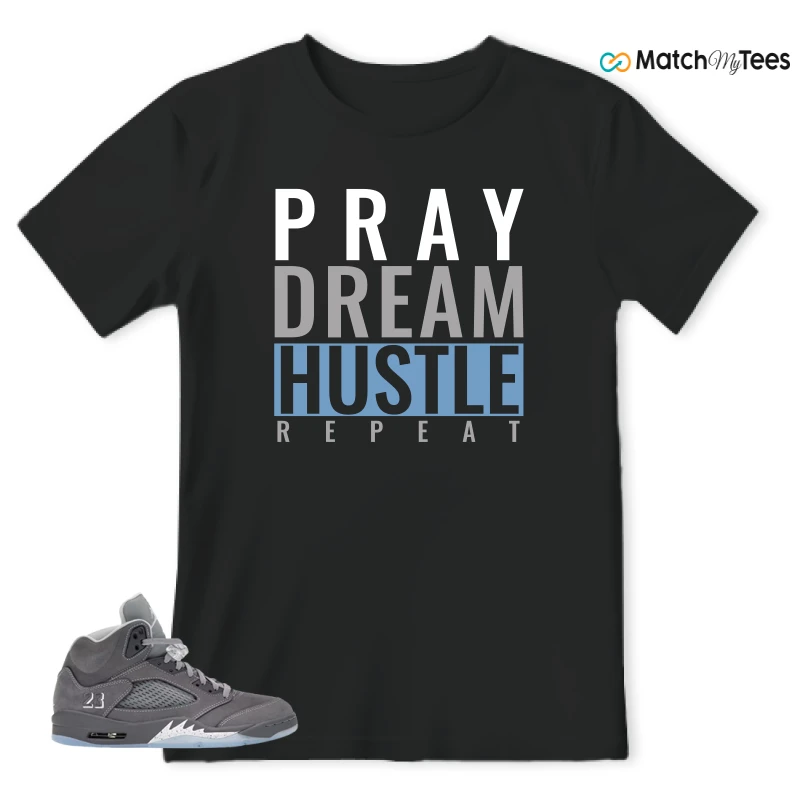 NIKE AIR JORDAN 5 RETRO WOLF GREY 2026 SNEAKER Matching Tees t-shirt