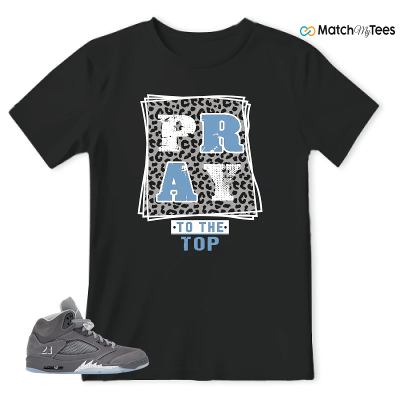 NIKE AIR JORDAN 5 RETRO WOLF GREY 2026 SNEAKER Matching Tees t-shirt