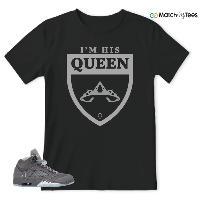 NIKE AIR JORDAN 5 RETRO WOLF GREY 2026 SNEAKER Matching Tees t-shirt