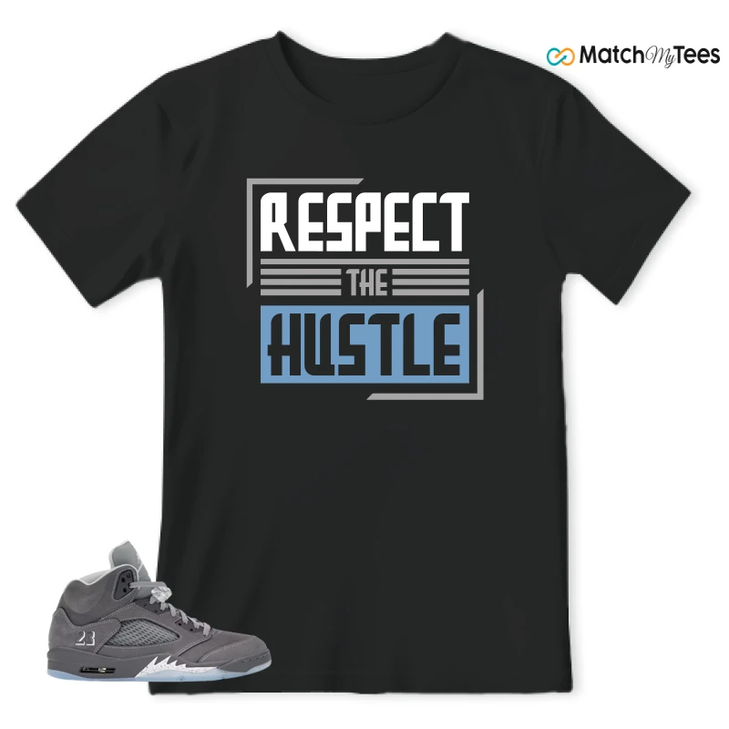 NIKE AIR JORDAN 5 RETRO WOLF GREY 2026 SNEAKER Matching Tees t-shirt