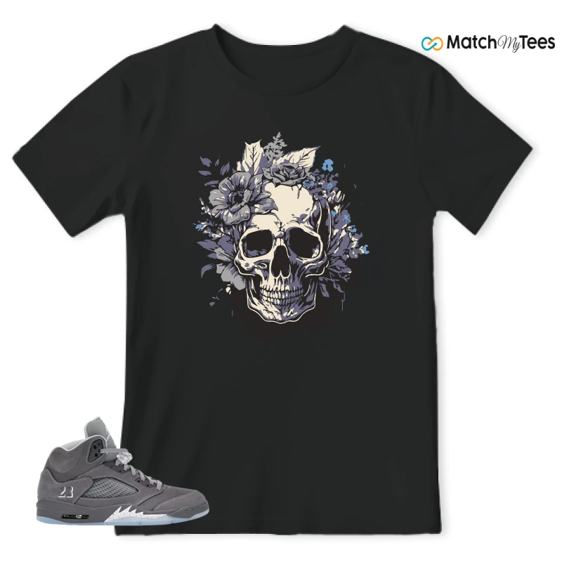 NIKE AIR JORDAN 5 RETRO WOLF GREY 2026 SNEAKER Matching Tees t-shirt