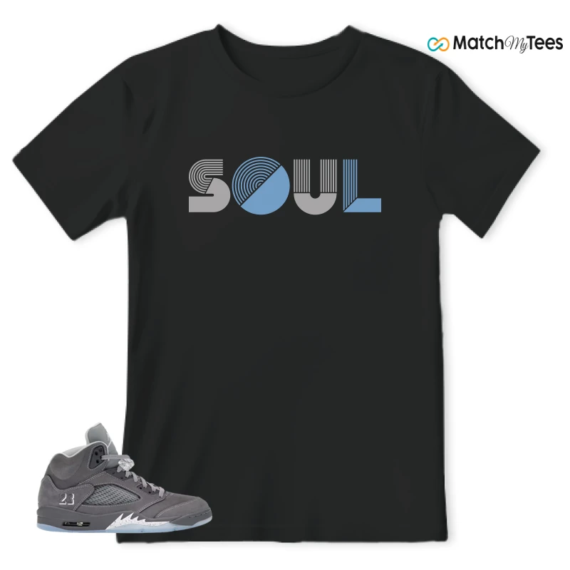 NIKE AIR JORDAN 5 RETRO WOLF GREY 2026 SNEAKER Matching Tees t-shirt