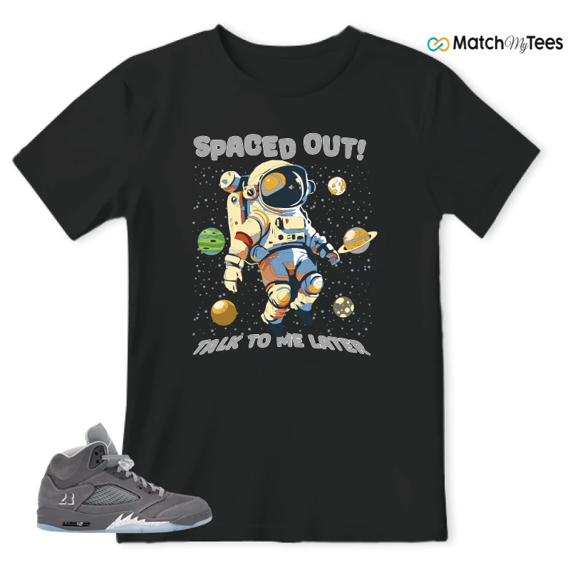 NIKE AIR JORDAN 5 RETRO WOLF GREY 2026 SNEAKER Matching Tees t-shirt