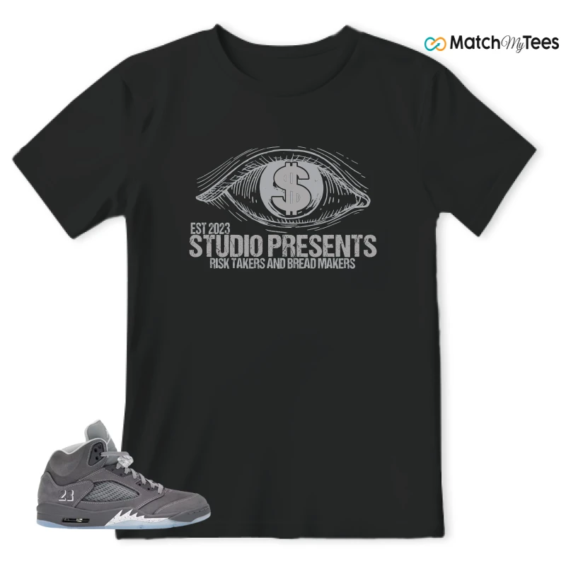 NIKE AIR JORDAN 5 RETRO WOLF GREY 2026 SNEAKER Matching Tees t-shirt