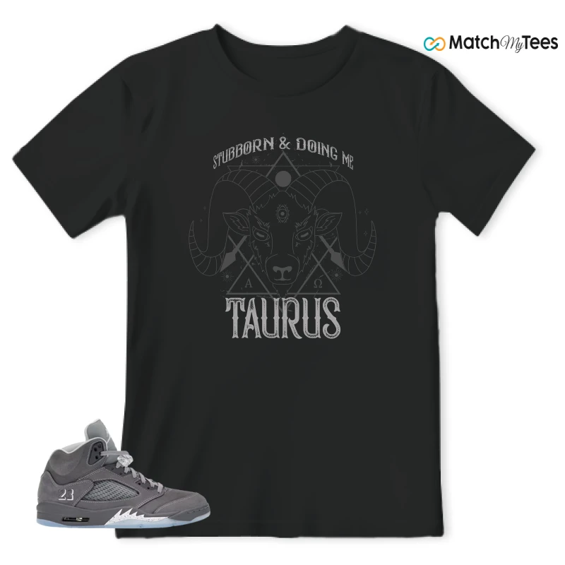 NIKE AIR JORDAN 5 RETRO WOLF GREY 2026 SNEAKER Matching Tees t-shirt