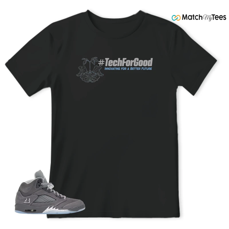 NIKE AIR JORDAN 5 RETRO WOLF GREY 2026 SNEAKER Matching Tees t-shirt