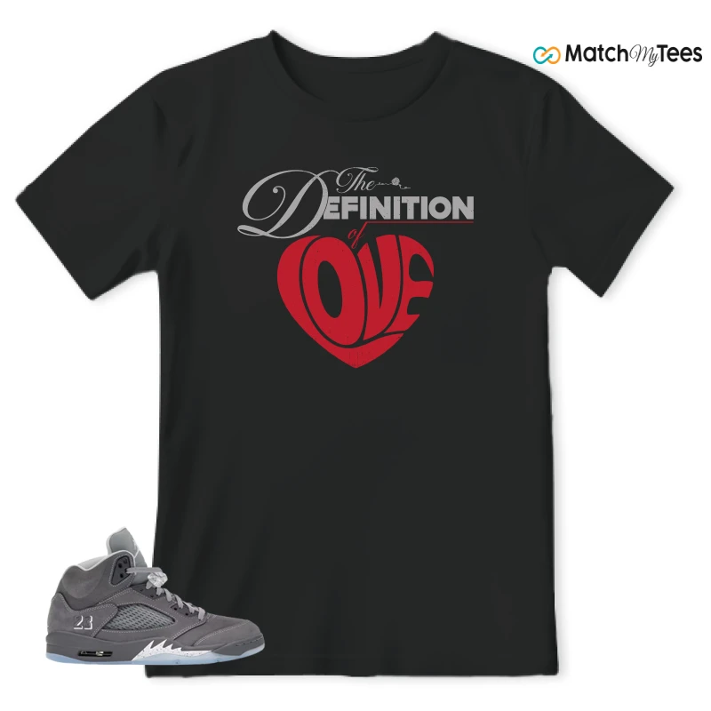 NIKE AIR JORDAN 5 RETRO WOLF GREY 2026 SNEAKER Matching Tees t-shirt