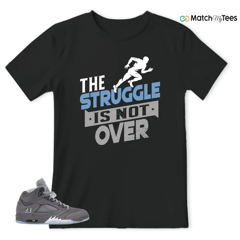 NIKE AIR JORDAN 5 RETRO WOLF GREY 2026 SNEAKER Matching Tees t-shirt