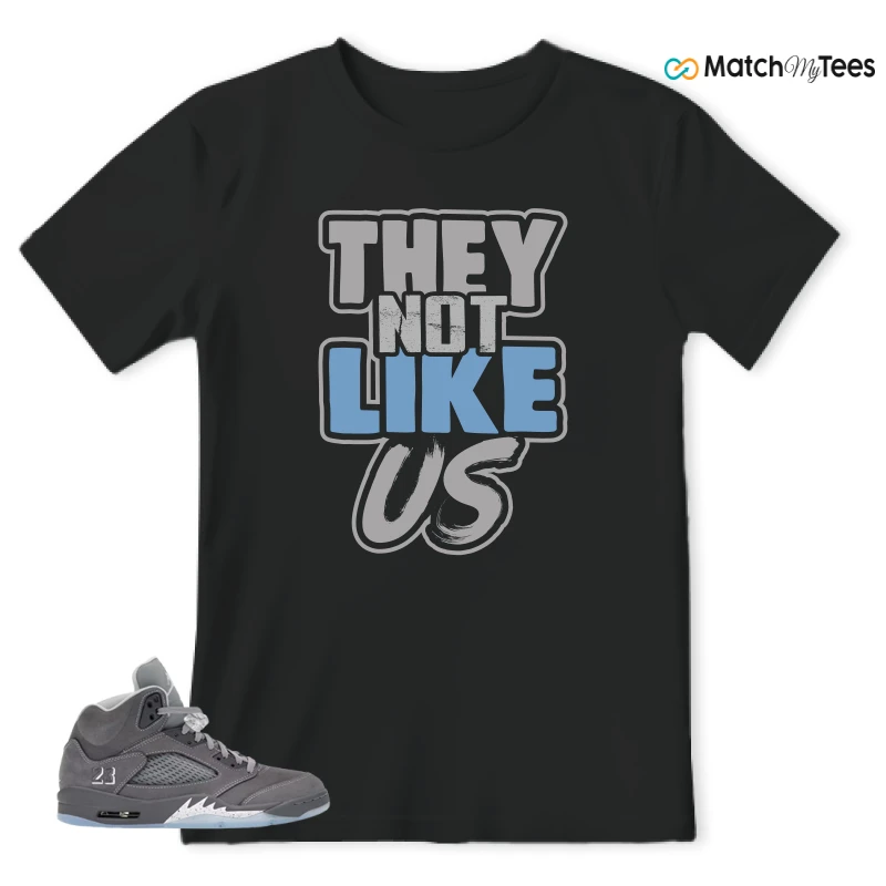 NIKE AIR JORDAN 5 RETRO WOLF GREY 2026 SNEAKER Matching Tees t-shirt
