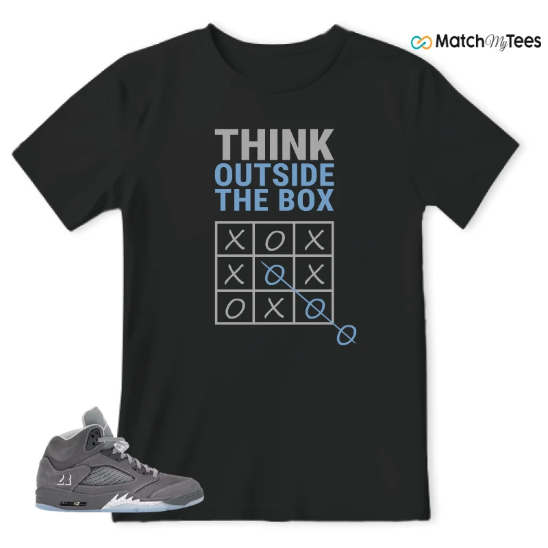 NIKE AIR JORDAN 5 RETRO WOLF GREY 2026 SNEAKER Matching Tees t-shirt