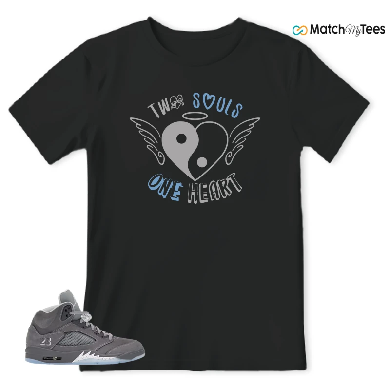 NIKE AIR JORDAN 5 RETRO WOLF GREY 2026 SNEAKER Matching Tees t-shirt