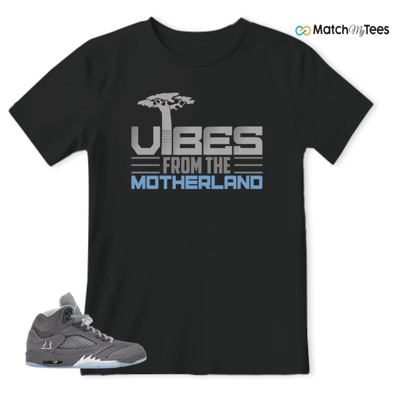 NIKE AIR JORDAN 5 RETRO WOLF GREY 2026 SNEAKER Matching Tees t-shirt