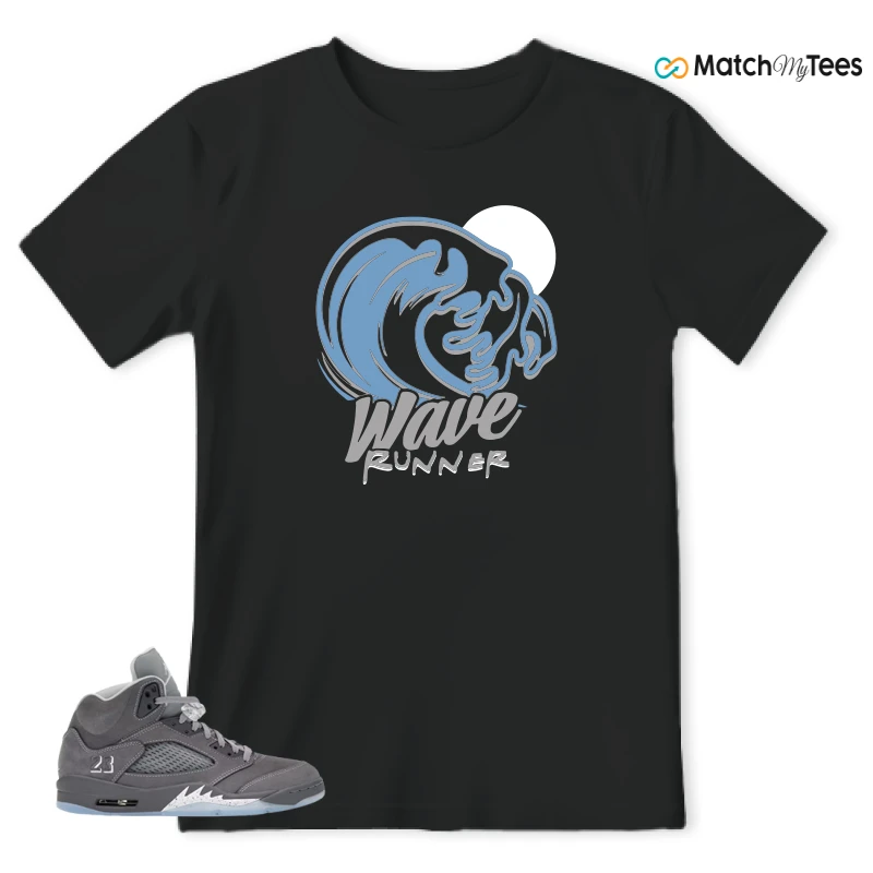 NIKE AIR JORDAN 5 RETRO WOLF GREY 2026 SNEAKER Matching Tees t-shirt