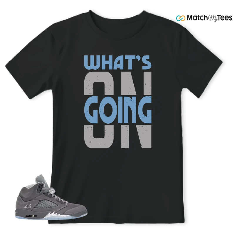 NIKE AIR JORDAN 5 RETRO WOLF GREY 2026 SNEAKER Matching Tees t-shirt