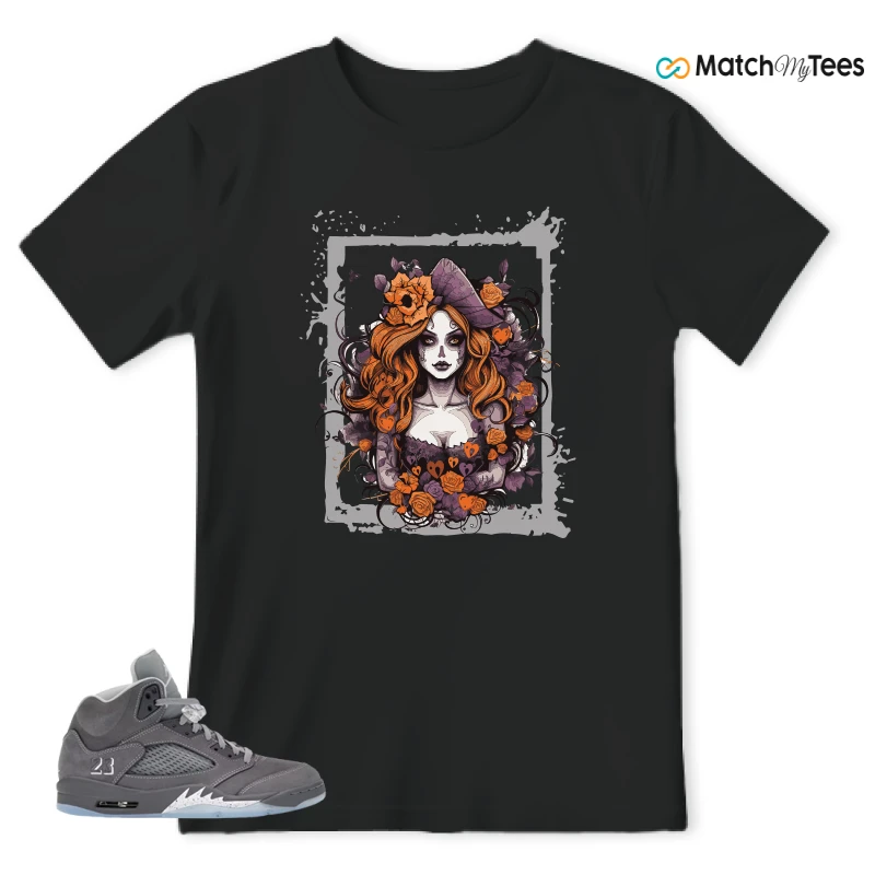 NIKE AIR JORDAN 5 RETRO WOLF GREY 2026 SNEAKER Matching Tees t-shirt