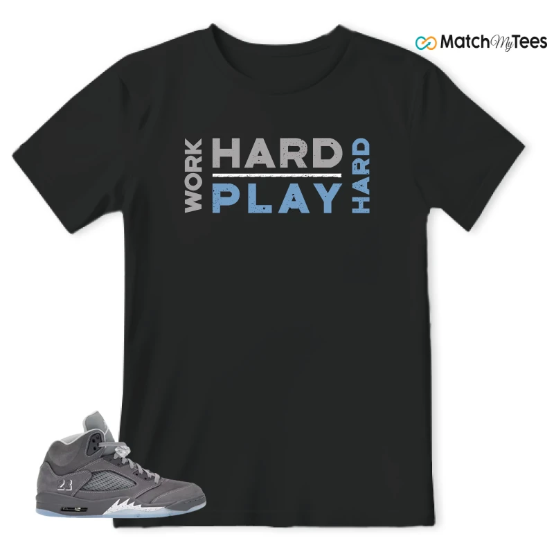 NIKE AIR JORDAN 5 RETRO WOLF GREY 2026 SNEAKER Matching Tees t-shirt