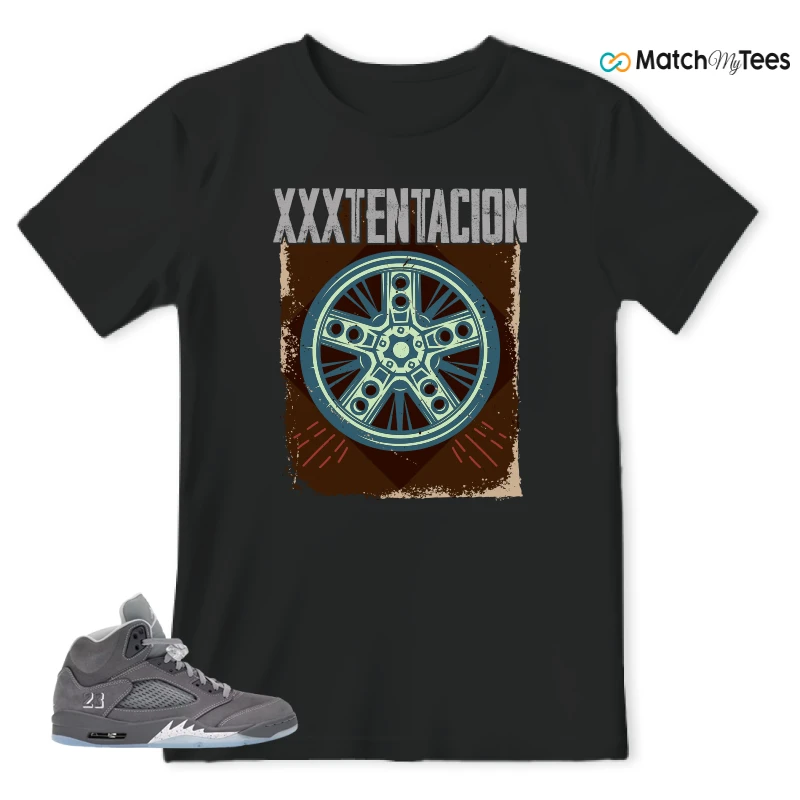 NIKE AIR JORDAN 5 RETRO WOLF GREY 2026 SNEAKER Matching Tees t-shirt