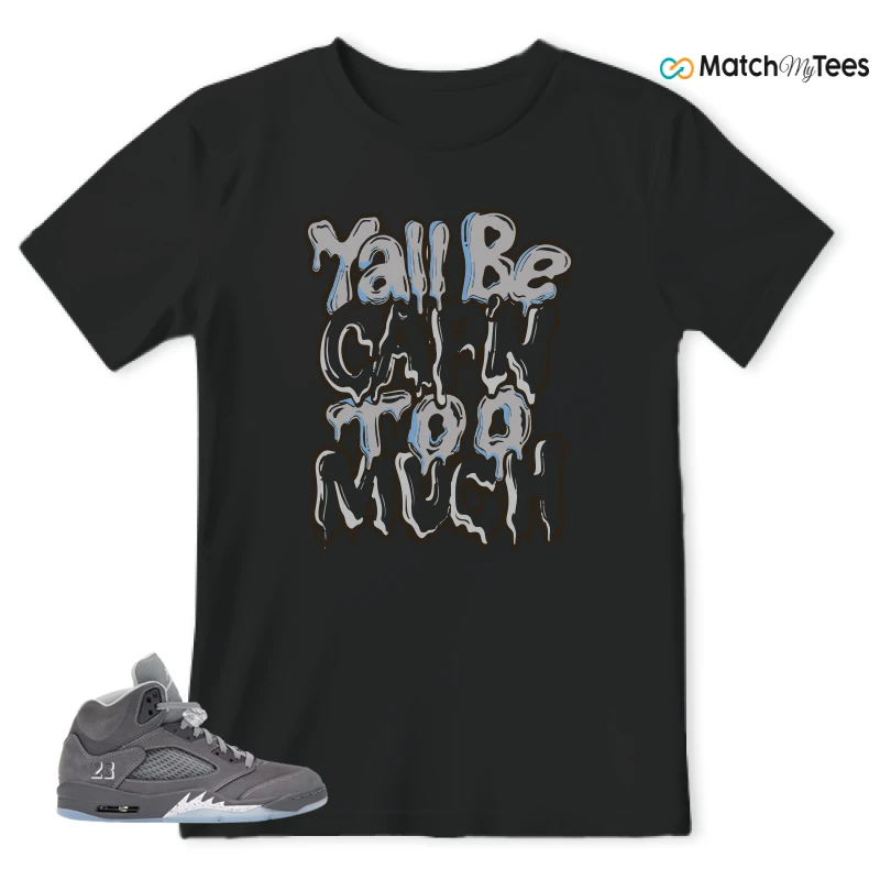 NIKE AIR JORDAN 5 RETRO WOLF GREY 2026 SNEAKER Matching Tees t-shirt