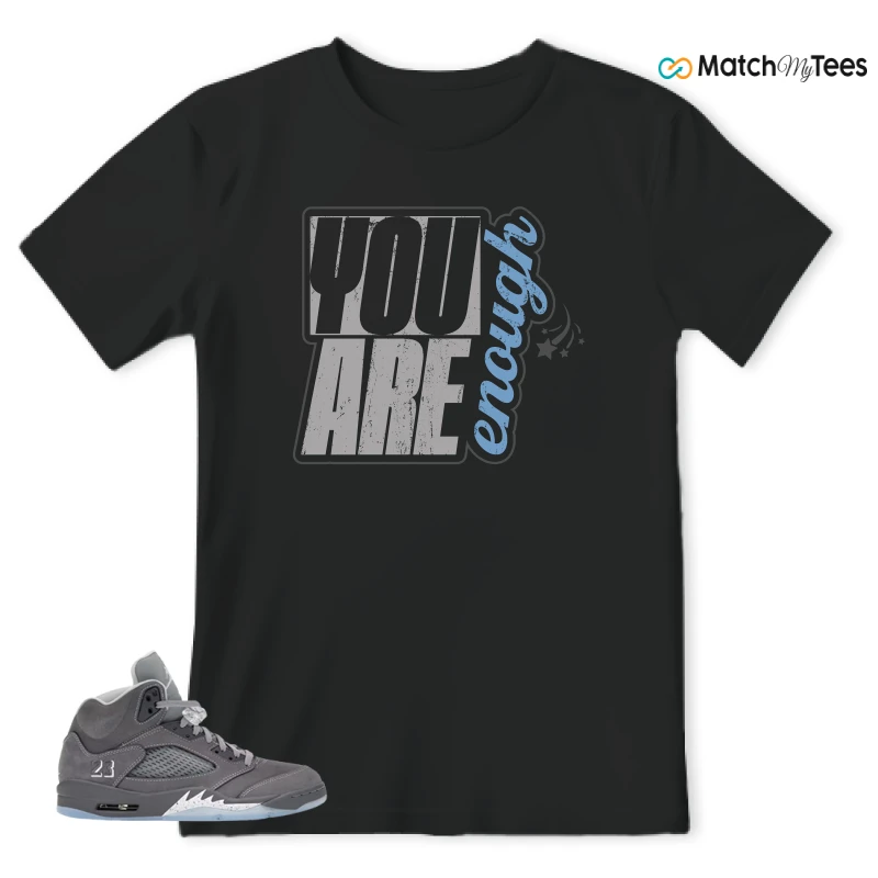 NIKE AIR JORDAN 5 RETRO WOLF GREY 2026 SNEAKER Matching Tees t-shirt