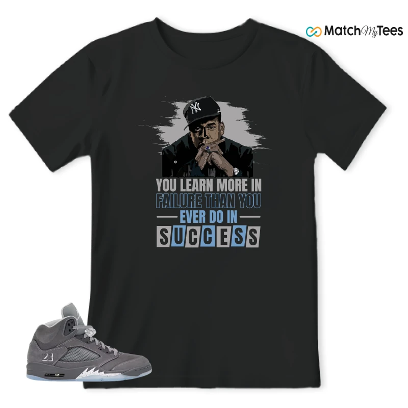 NIKE AIR JORDAN 5 RETRO WOLF GREY 2026 SNEAKER Matching Tees t-shirt