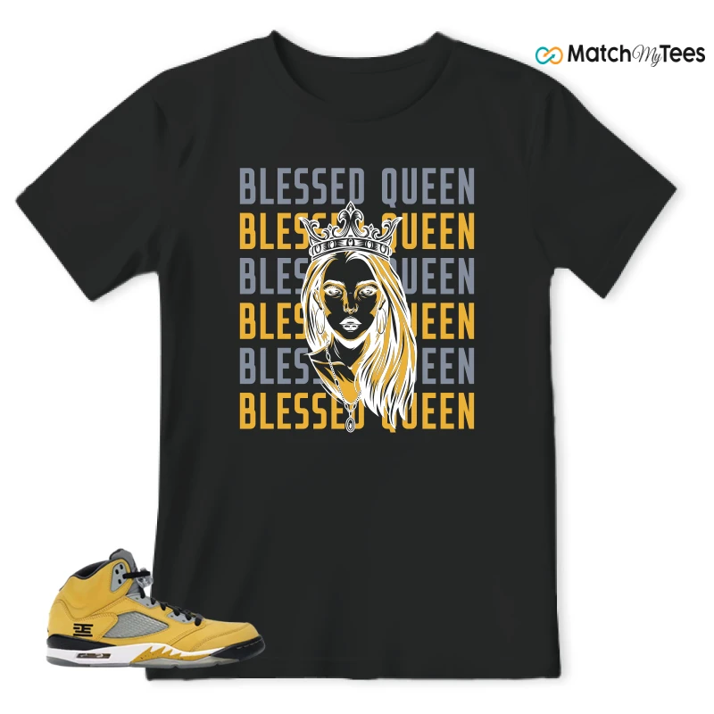 NIKE AIR JORDAN 5 TOKYO 23 SNEAKER/VARSITY MAIZE/ANTHRACITE-WOLF GREY-BLACK matching T-shirt