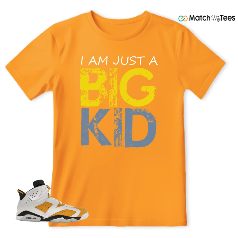 NIKE AIR JORDAN 6 YELLOW OCHRE SNEAKER Matching Tees t-shirt