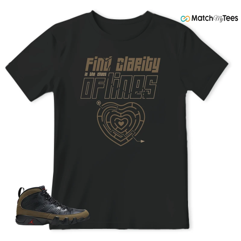 NIKE AIR JORDAN 9 OLIVE 2024 SNEAKER Matching Tees t-shirt