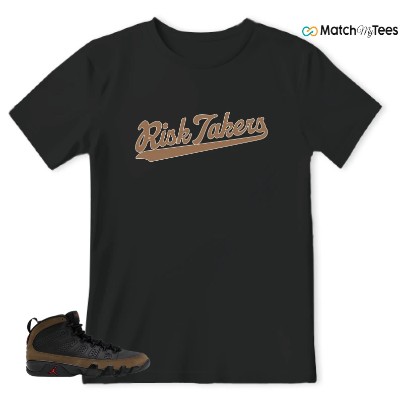 NIKE AIR JORDAN 9 OLIVE SNEAKER Matching Tees T-shirt for Men