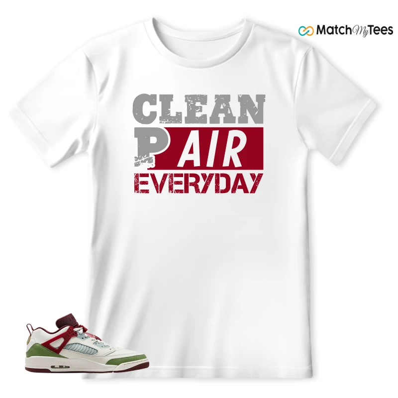 NIKE AIR JORDAN SPIZIKE LOW YEAR OF THE DRAGON SNEAKER Matching Tees T-shirt for Men