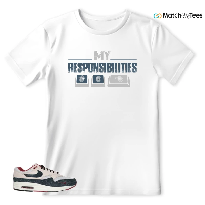 NIKE AIR MAX 1 KEEP RIPPIN STOP SLIPPIN 2.0 SNEAKER Matching Tees t-shirt