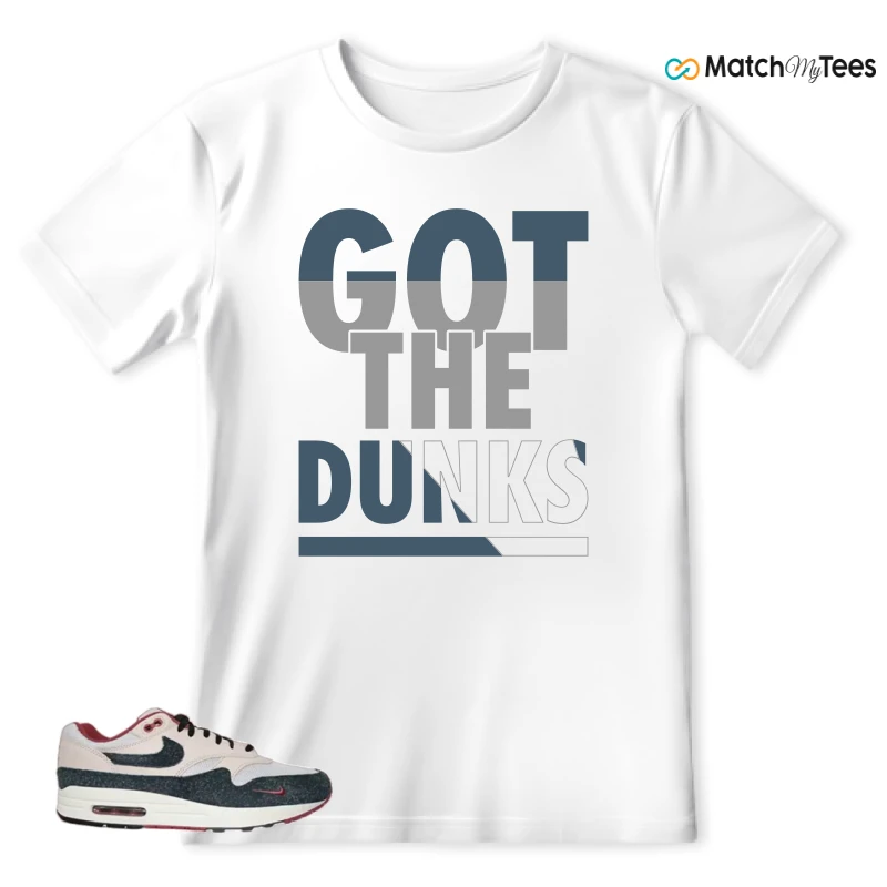 NIKE AIR MAX 1 KEEP RIPPIN STOP SLIPPIN 2.0 SNEAKER Matching Tees T-shirt for Men