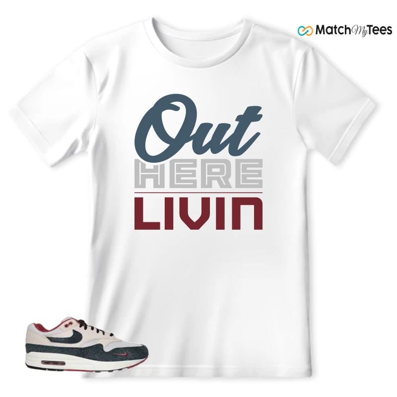 NIKE AIR MAX 1 KEEP RIPPIN STOP SLIPPIN 2.0 SNEAKER Matching Tees t-shirt