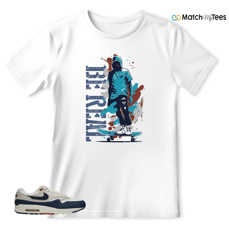 NIKE AIR MAX 1 LX OBSIDIAN LIGHT OREWOOD BROWN (WOMEN'S) SNEAKER Matching Tees T-shirt for Men