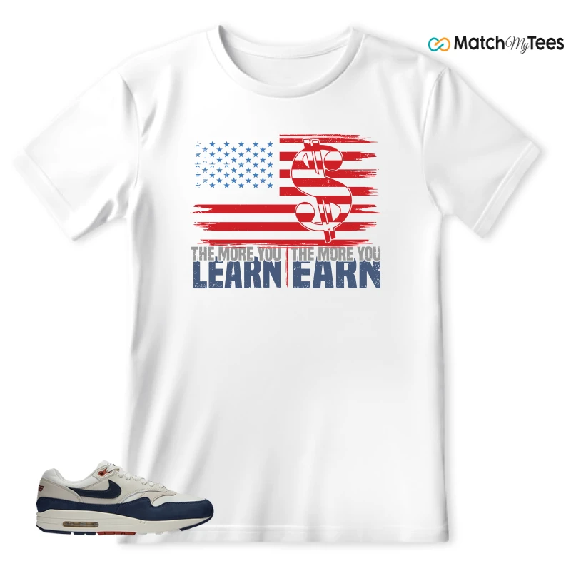 NIKE AIR MAX 1 LX OBSIDIAN LIGHT OREWOOD BROWN (WOMEN'S) SNEAKER Matching Tees t-shirt