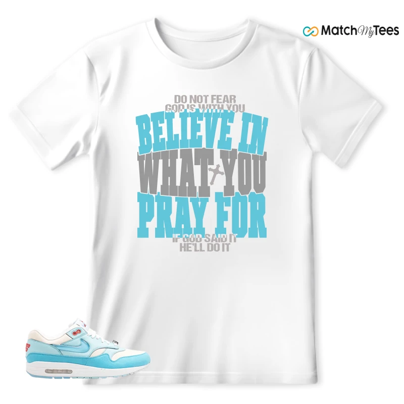 NIKE AIR MAX 1 PUERTO RICO BLUE GALE SNEAKER Matching Tees t-shirt