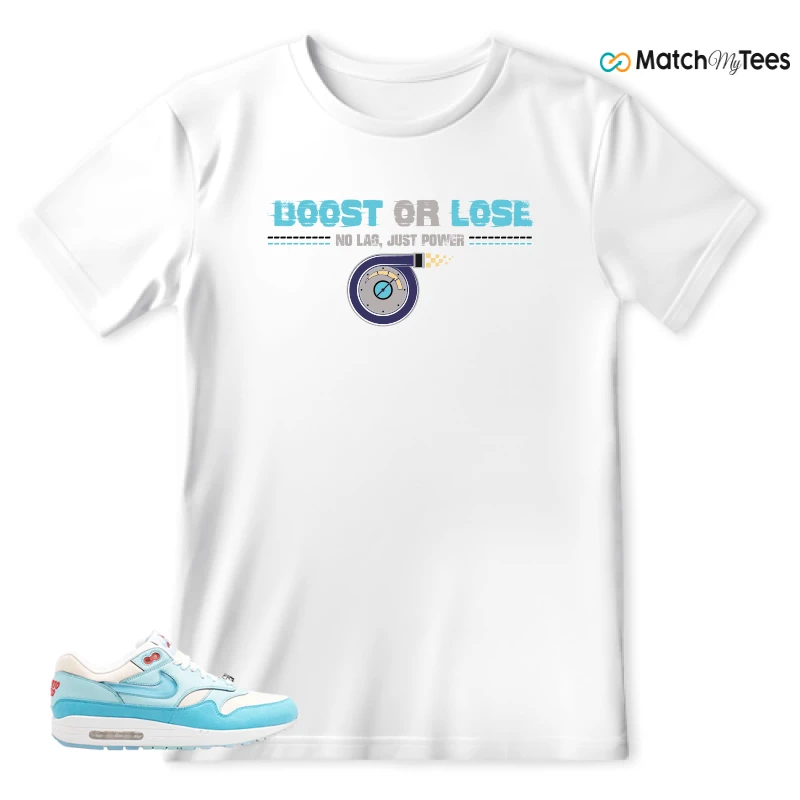 NIKE AIR MAX 1 PUERTO RICO BLUE GALE SNEAKER Matching Tees t-shirt