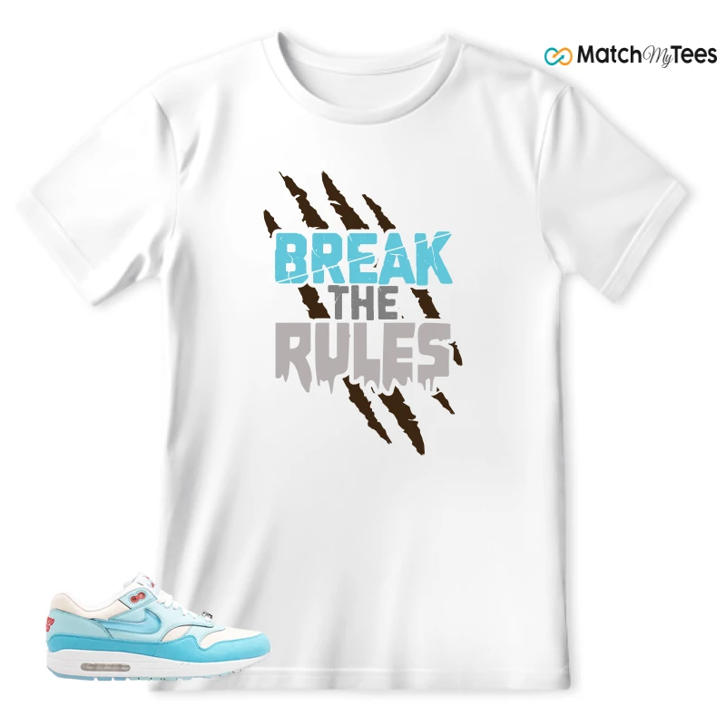 NIKE AIR MAX 1 PUERTO RICO BLUE GALE SNEAKER Matching Tees t-shirt
