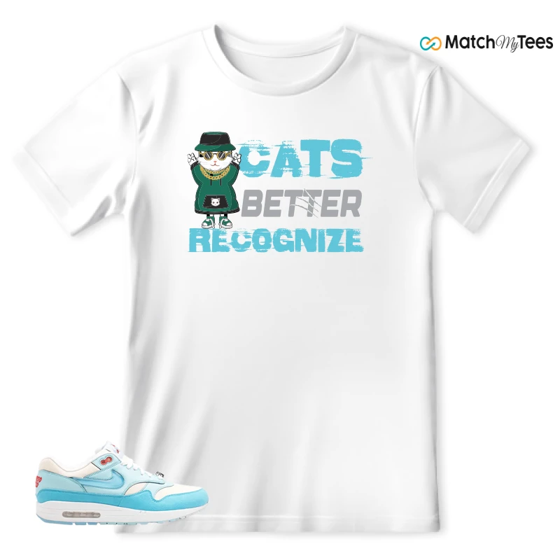 NIKE AIR MAX 1 PUERTO RICO BLUE GALE SNEAKER Matching Tees t-shirt
