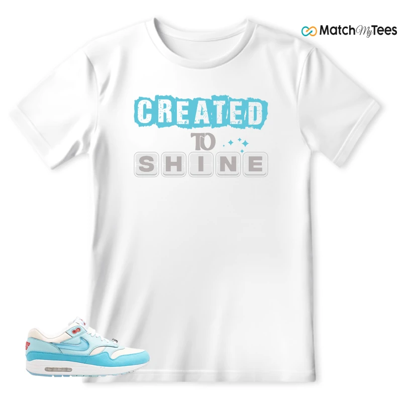 NIKE AIR MAX 1 PUERTO RICO BLUE GALE SNEAKER Matching Tees t-shirt