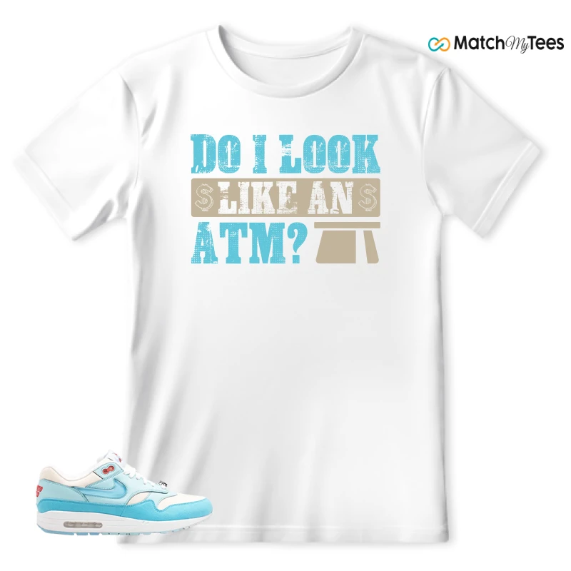 NIKE AIR MAX 1 PUERTO RICO BLUE GALE SNEAKER Matching Tees t-shirt