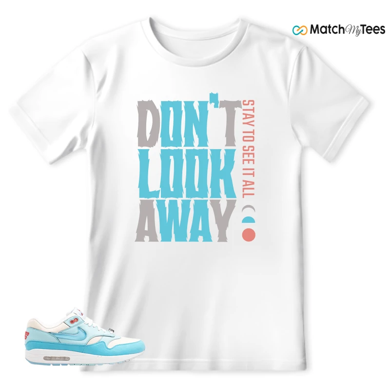 NIKE AIR MAX 1 PUERTO RICO BLUE GALE SNEAKER Matching Tees t-shirt