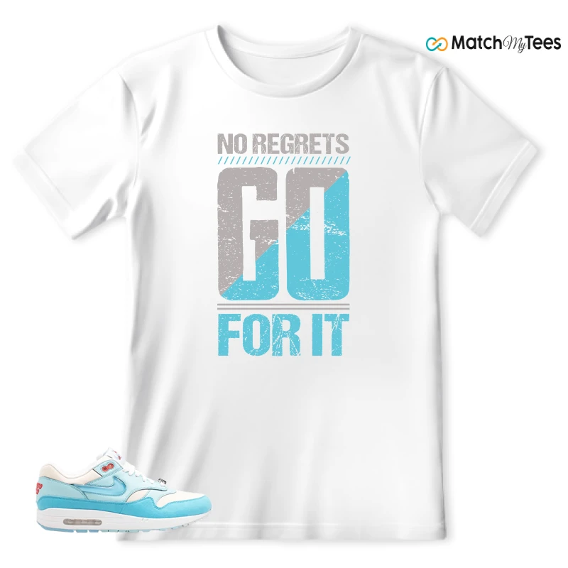 NIKE AIR MAX 1 PUERTO RICO BLUE GALE SNEAKER Matching Tees t-shirt
