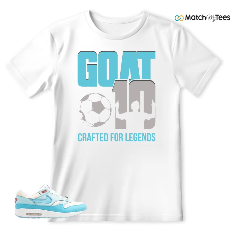 NIKE AIR MAX 1 PUERTO RICO BLUE GALE SNEAKER Matching Tees t-shirt