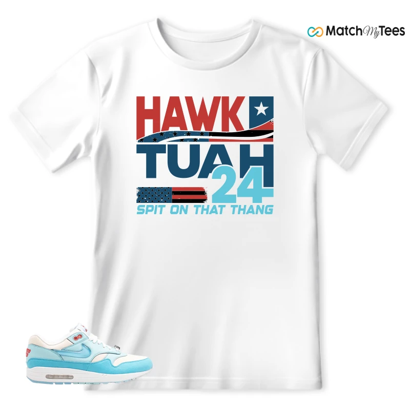 NIKE AIR MAX 1 PUERTO RICO BLUE GALE SNEAKER Matching Tees t-shirt