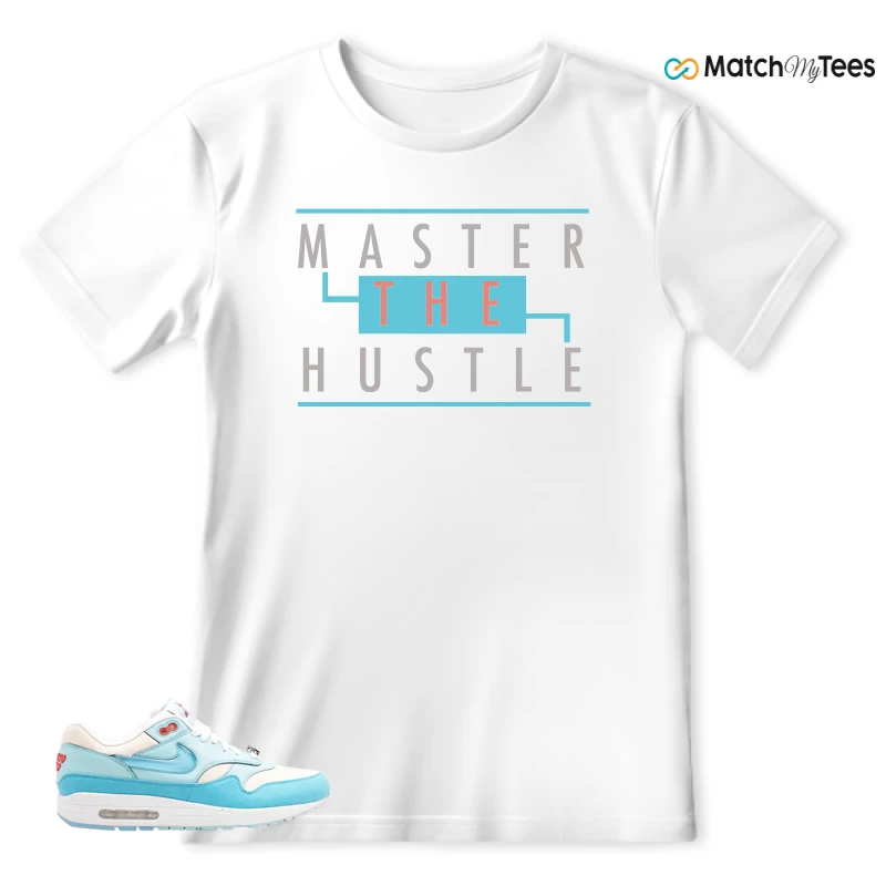 NIKE AIR MAX 1 PUERTO RICO BLUE GALE SNEAKER Matching Tees t-shirt