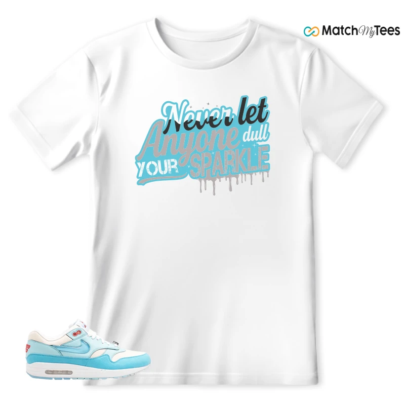 NIKE AIR MAX 1 PUERTO RICO BLUE GALE SNEAKER Matching Tees t-shirt