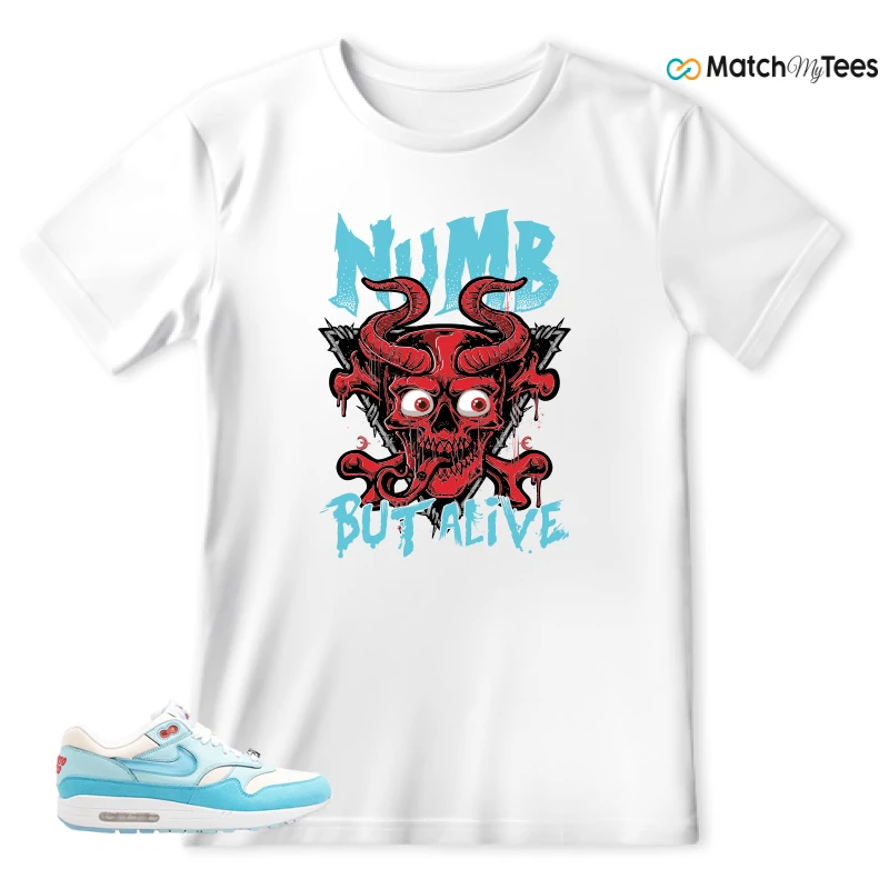 NIKE AIR MAX 1 PUERTO RICO BLUE GALE SNEAKER Matching Tees t-shirt