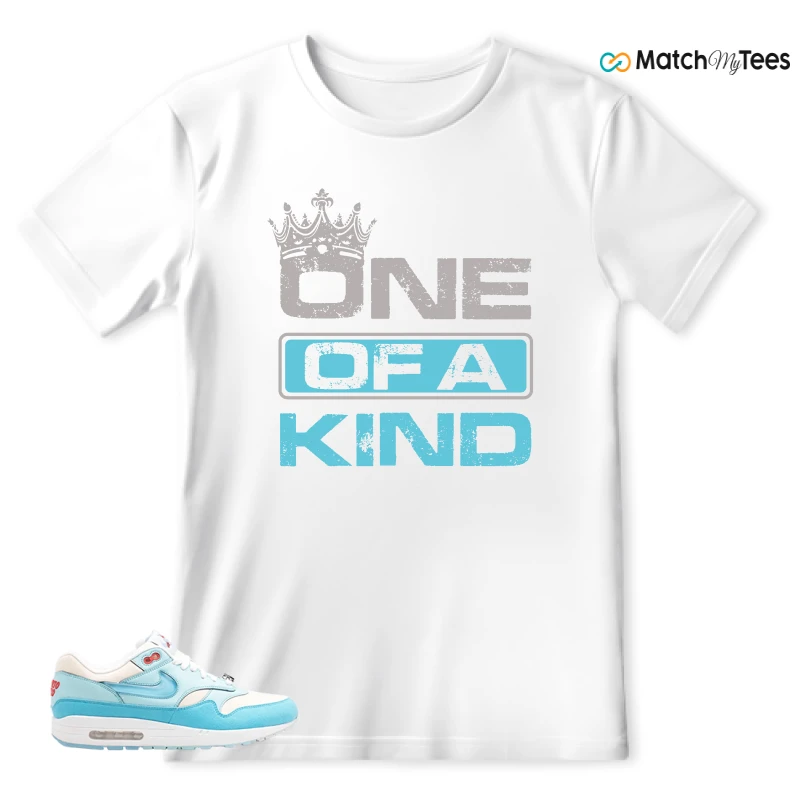 NIKE AIR MAX 1 PUERTO RICO BLUE GALE SNEAKER Matching Tees t-shirt
