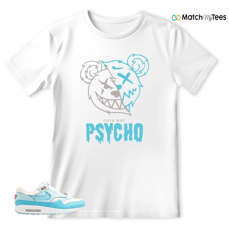 NIKE AIR MAX 1 PUERTO RICO BLUE GALE SNEAKER Matching Tees t-shirt